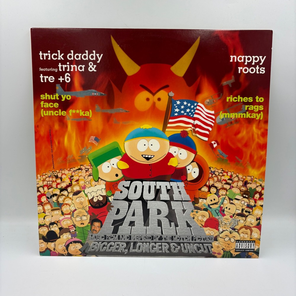 South Park Bigger Longer Uncut Vinyl 12" LP‎ Promo Trick Daddy Nappy Roots Good